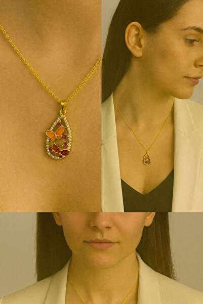 Karem Jewellery قلادة على شكل فراشة مين للنساء