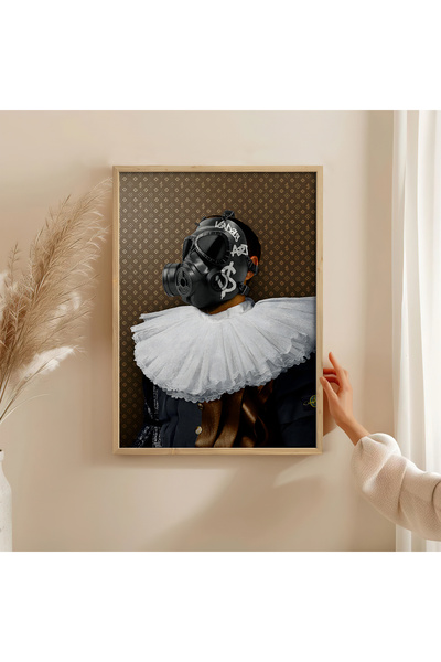 HOMEPACK TABLO CU CADRU DE LEMN POSTER CU CADRU DECOR ARTISTIC DE PERETE TK/1495