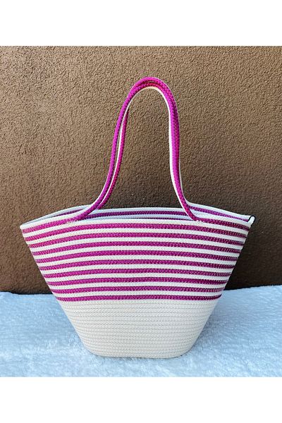 ELÇİÇEK HOME Straw Bag, Shoulder Bag, Beach Bag