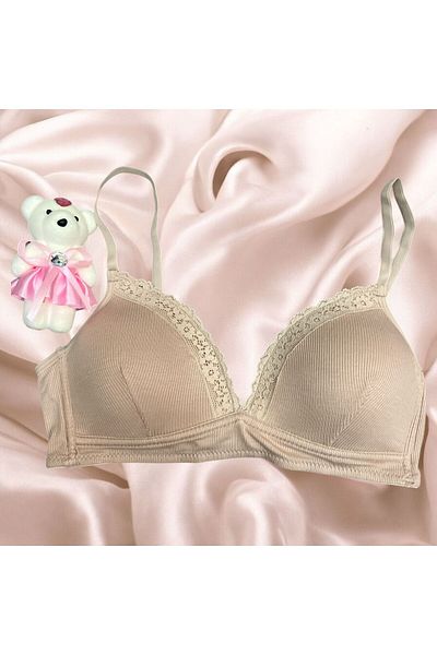 Tendora Lace Women's Ribbed Bra and Panty Set