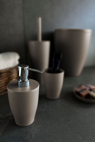 Prima Nova Pure Bathroom Set 5 Pieces - Sand Beige