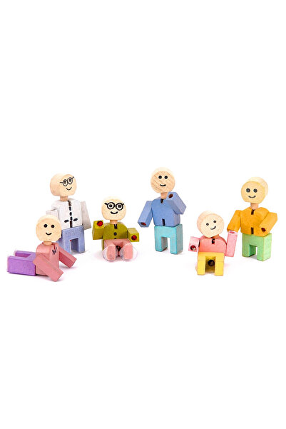 BALATOYZ Wood - Rubber Men Family Set