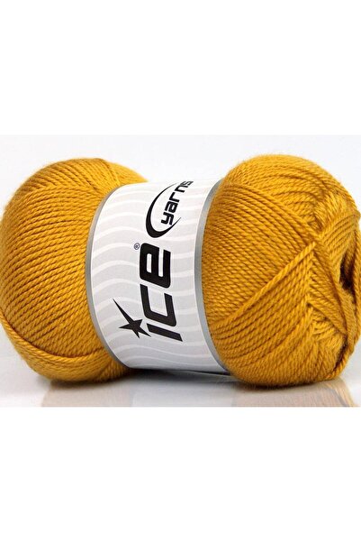 Ice yarns 4x100 جرام. خيوط دورا الأكريليكية الذهبية الشتوية، خيوط مسطحة، 100%...