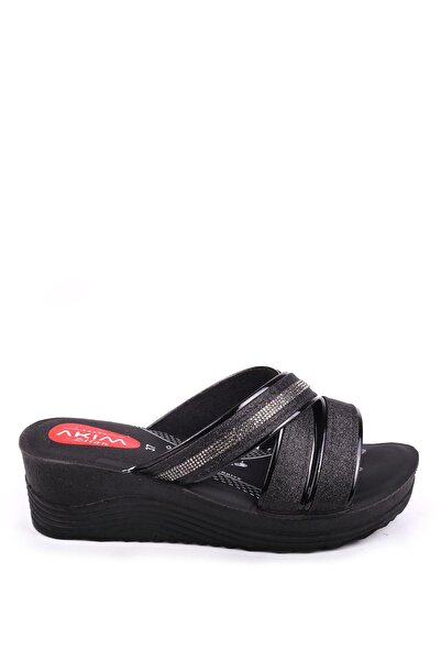 Papuçsepeti Shoe Basket 4869 Cross & Stone Anatomical Sole Daily Women's Slippers