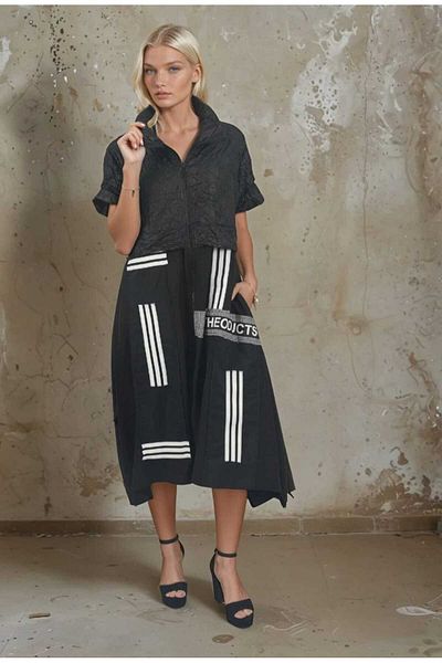 Özgürbutik Design A-Cut Trench Dress