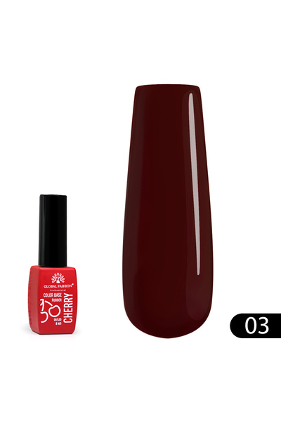 global fashion Baza Rubber Χρώμα Κεράσι 8 ml, 03