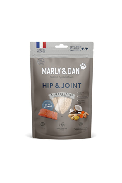 MARLY & DAN Gustări Hip&Joint cu somon, legume și ierburi aromatice, Marly&Dan, 80 g