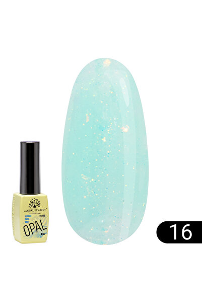 global fashion Bază pentru unghii Opal Rubber Base, Global Fashion 8 ml, 16