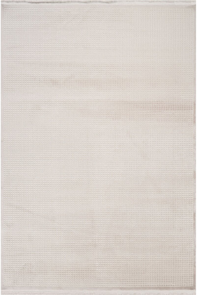 Apex Halı Safran 8123 Bej Yumuşak Dokulu Düz Desenli Dokuma Modern Kaliteli Ş...