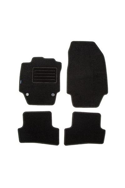 PETEX Set of PETEX carpet-type car mats, REX model, graphite color, compatible with Renault Captur, factory