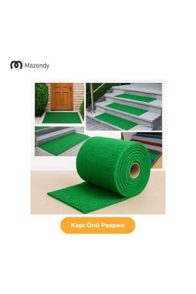 MAZENDY Curly Mat 1X2M 14mm Red Door Front Anti-Slip Outdoor Carpet