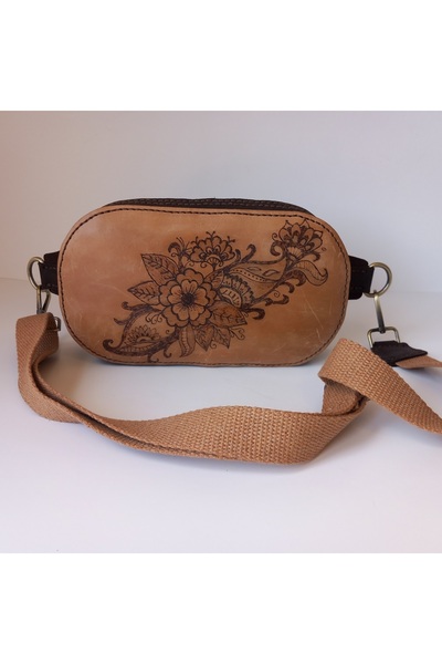 SOFT A Leather El Yapımı Hakiki Deri Kadın Bel Çantası