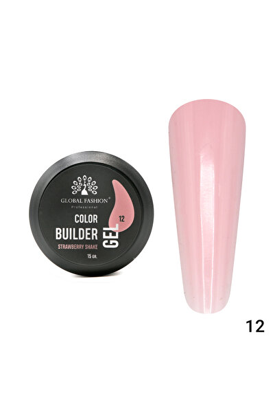 global fashion Gel pentru modelarea unghiilor 15 g, Color Builder Gel, 12- St...