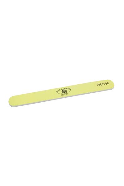 global fashion Global Fashion nail file, straight, yellow, grit 180/180