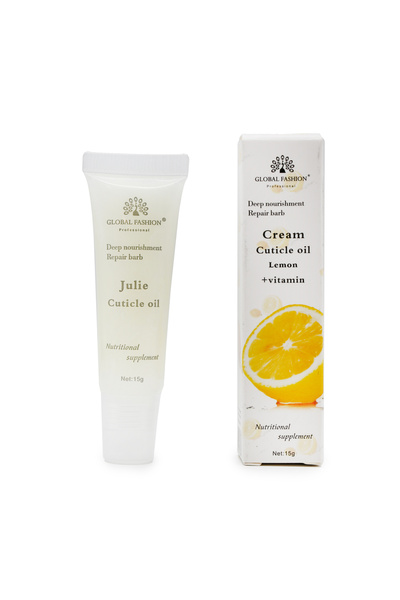 global fashion Cremă hidratantă pentru cuticule, 15 g, lamâie