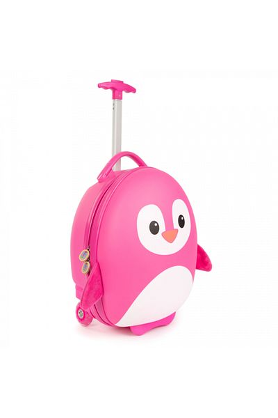 boppi Valiza Troler Boppi, Pinguin roz