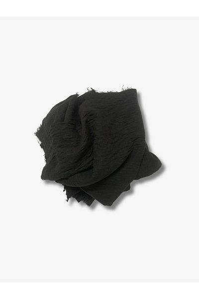 Yiğit Kumaş Sofia Linen Fabric with Polyester, Piece 100X130 cm Black