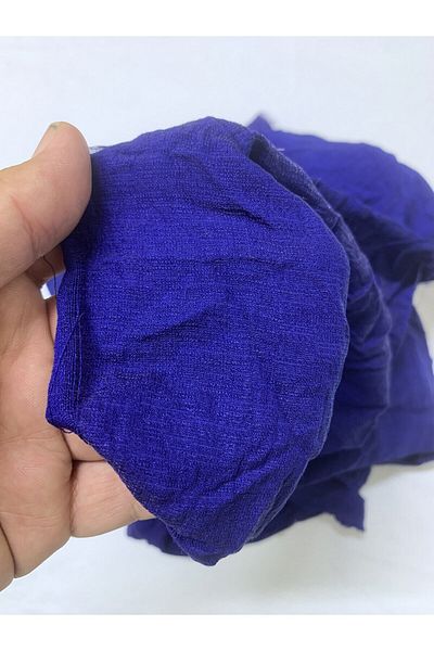 Yiğit Kumaş Linen Ayrobin Fabric, Piece 140X140 cm Navy Blue