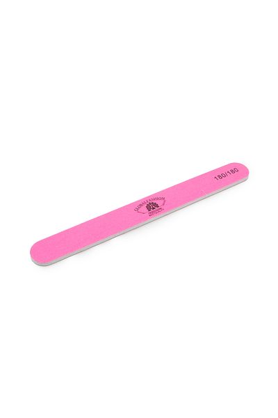 global fashion Global Fashion nail file, straight, pink color, grit 180/180