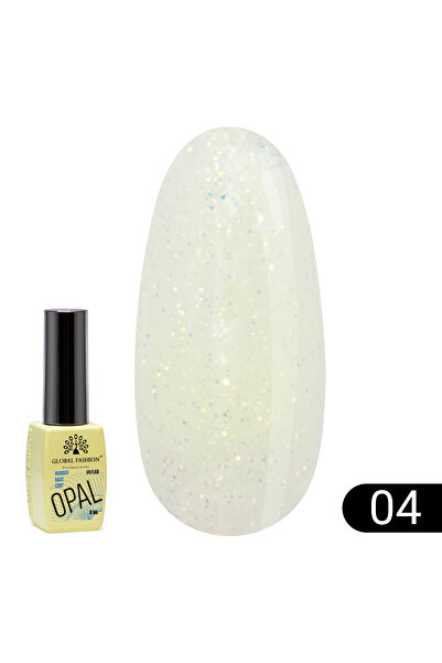 global fashion Bază pentru unghii Opal Rubber Base, Global Fashion 8 ml, 04