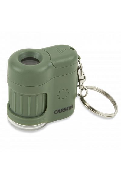 Carson Portable Microscope with Keychain, 20x Magnification, MicroMini, Safari