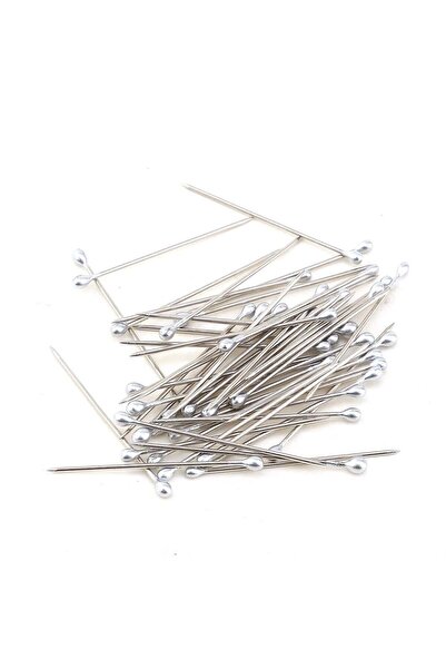 Luna Nueva 50 Adet Mine Başlı Toplu İğne – 3 cm Paslanmaz – Şal, Eşarp, Dikiş...