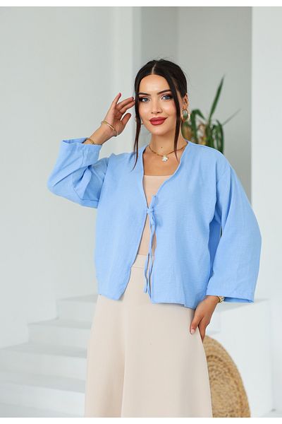 Vegove Linen Short Kimono