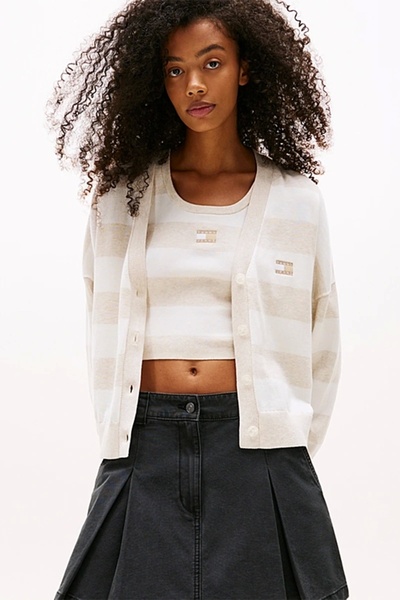 Tommy Jeans Γυναικεία Ζακέτα DW0DW20968 Πολύχρωμη