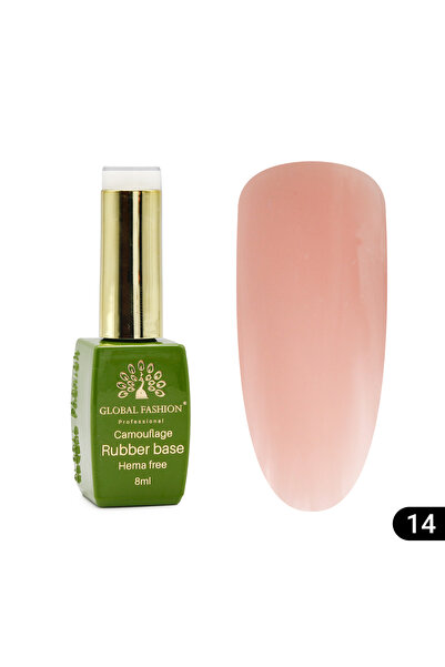 global fashion Базово покритие за нокти Camouflage, без хема, 8 мл 14