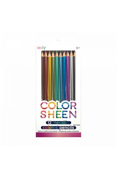 Ooly Metallic Colored Pencils Color Sheen - Set of 12