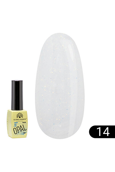 global fashion Bază pentru unghii Opal Rubber Base, Global Fashion 8 ml, 14