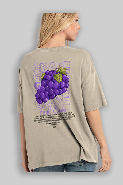 Ankhises Μπλουζάκι με στάμπα μπεζ με στάμπα με στάμπα ανδρικό γυναικείο βαμβακερό μπλουζάκι με λαιμόκοψη