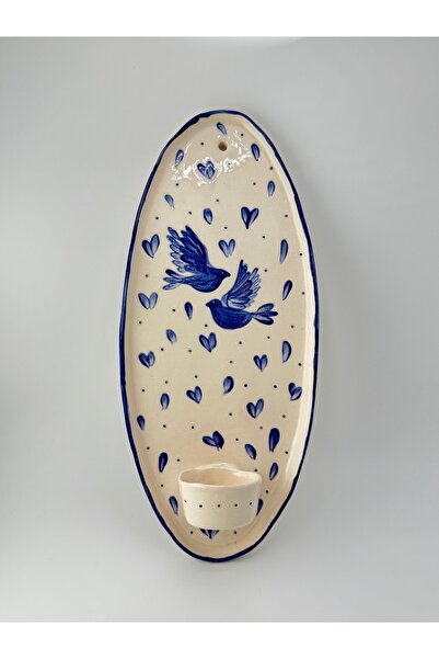 ema kuş desenlı duvar mumluk