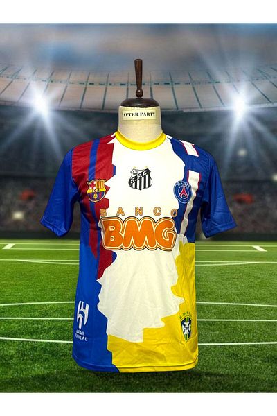 After Party Neymar Jr 11 Special Design Jersey Combination of All Clubs Jersey Vs Sports Singlet Ag