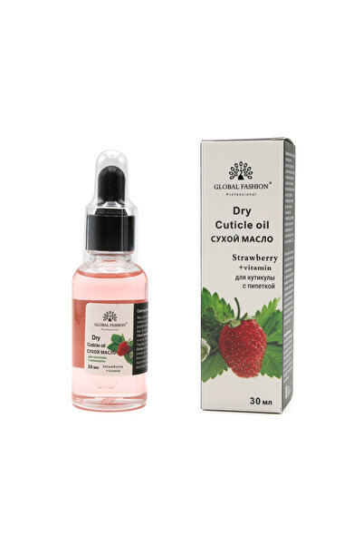 global fashion Ulei de cuticule cu pipetă, aromă de căpușună, Global Fashion,...