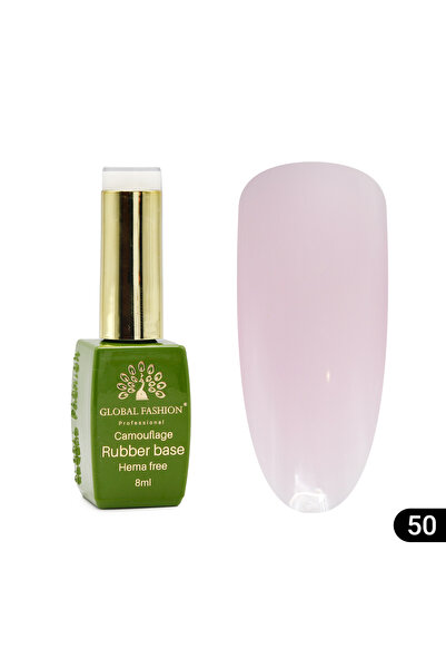 global fashion Базово покритие за нокти Camouflage, без хема, 8 мл 50