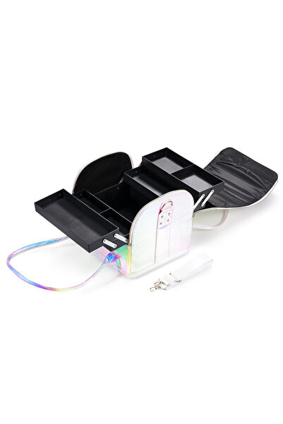 Cupio Holo svetloružová kozmetická taška cez rameno