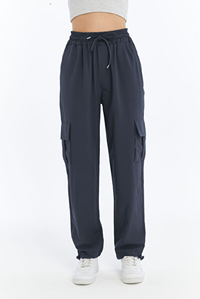 KRAVEN Γυναικείο Premium Cargo Pocket Jogger Υψηλόμεσο Αλεξίπτωτο Παντελόνι Φούτερ