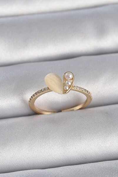 Clariss Brass silver color adjustable zircon stone white enamel heart model w...