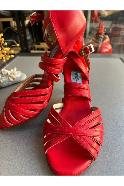 bitangosu 7.5 cm 11 Pont Multi-Band Model Tango, Dance and Salon Shoes
