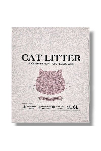 AKKADI Tofu Cat Litter 6L - , Biodegradable, Clumping, Odor Control.