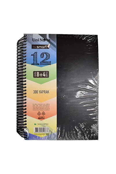 ÇINAR DEFTER Caiet inteligent cu spirală de 300 de coli din plastic A4 cu mar...