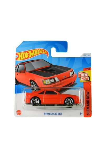 HOT WHEELS Masinuta Hot Wheels '84 Mustang SVO, rosu, 1:64 - Model 2024