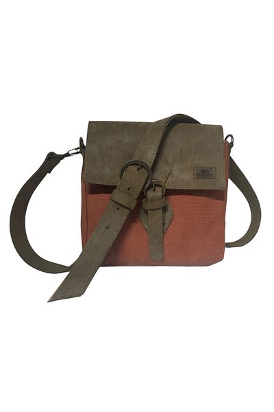 Old Cotton Quality Waterproof Unisex Small Canvas Daily Messenger Bag 20 cm X 20 cm