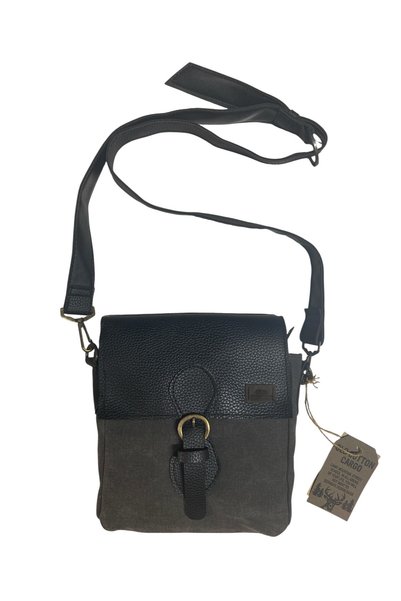 Old Cotton Quality Waterproof Unisex Small Canvas Daily Messenger Bag 20 cm X 20 cm