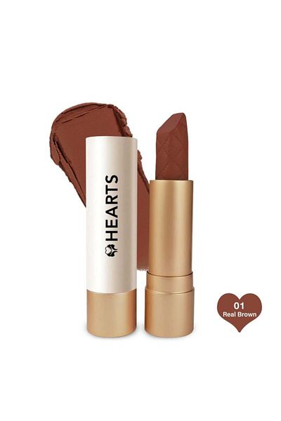 Hearts Cream Lipstick Real Brown 01