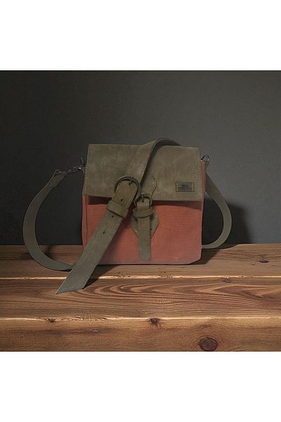 Old Cotton Quality Waterproof Unisex Small Canvas Daily Messenger Bag 20 cm X 20 cm