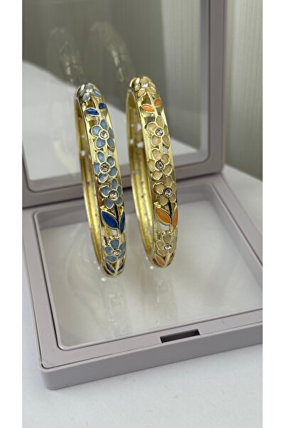 mibrillo سوار من المينا المرصعة بالحجارة. مشبك الاتجاه الصيفي