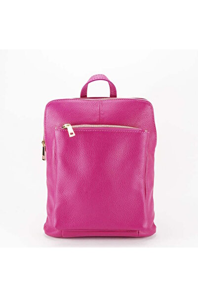 SOFILINE Rucsac fuchsia din piele naturală, convertibil în geantă 1001 123