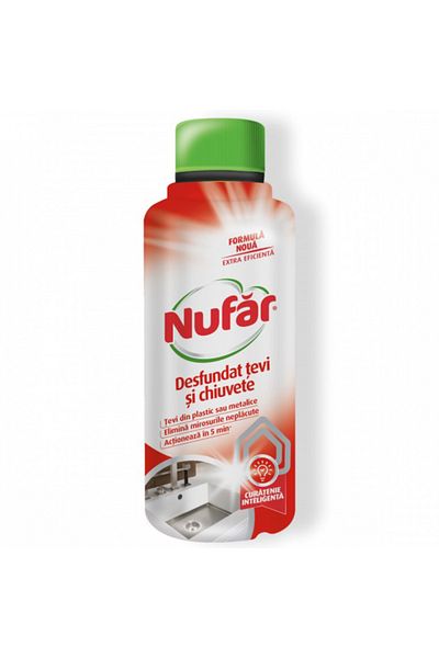 Nufar SOLUTION FOR UNCLOGGING PIPES AND SINKS 375ML